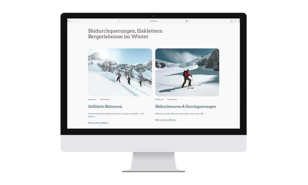 Realisierung Website Lisi Steurer | alpinonline
