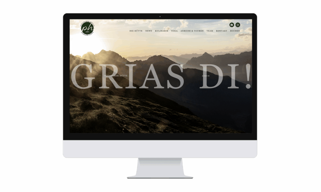 Website Erstellung Potsdamer Hütte | alpinonline