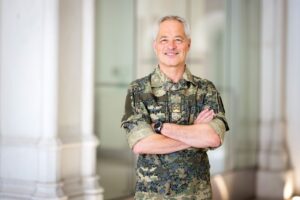 Michael Bauer nach dem Gespräch mit analyse:berg. Foto: Carina Karlovits/Bundesheer