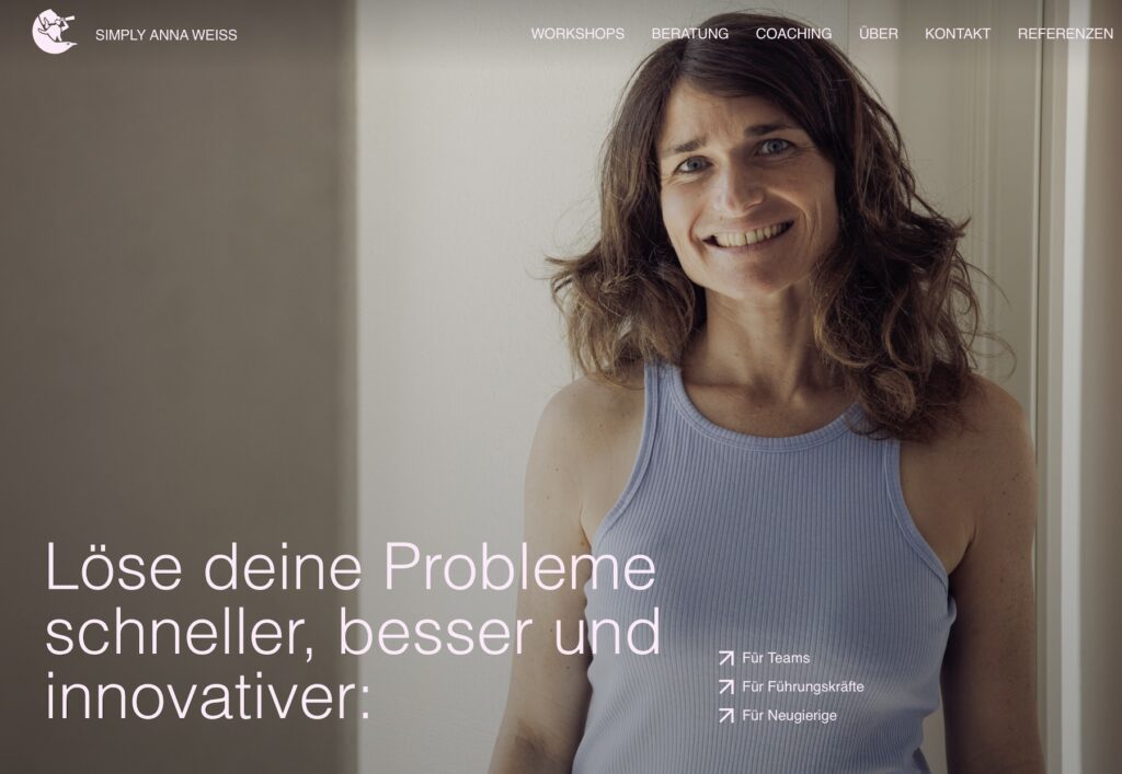 Website-Erstellung: Simply Anna Weiss