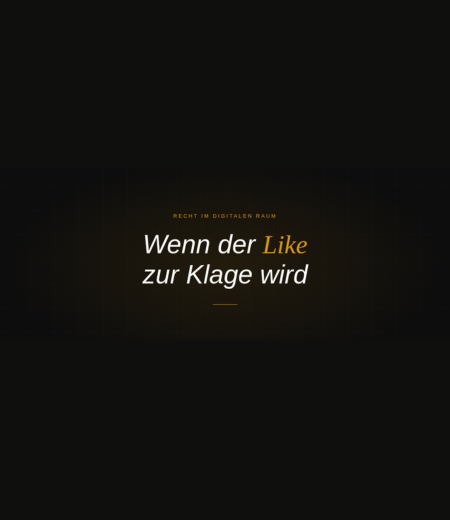 Wenn der Like zur Klage wird | alpinonline