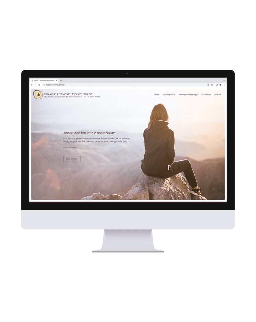 Website Hypnosetherapie Tirol I alpinonline