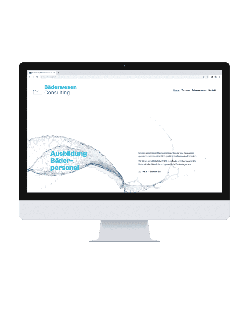 Website Bäderwesen Consulting | alpinonline
